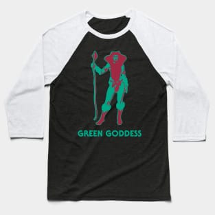 Green Goddess Baseball T-Shirt